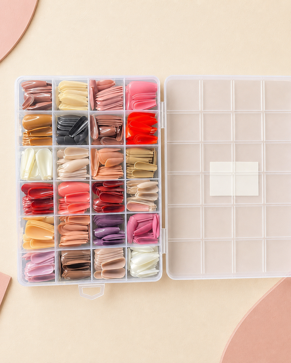 576 Pcs Set Colorful Fake Nails