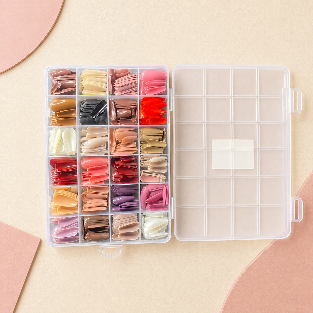 576 Pcs Set Colorful Fake Nails
