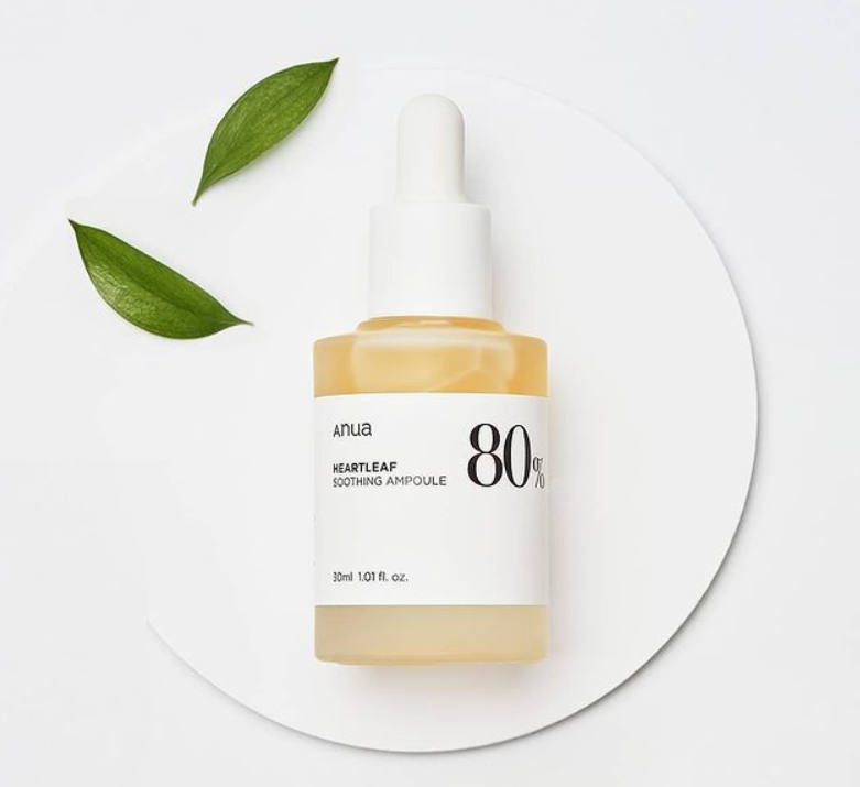 Anua Houttuynia Cordata 80% Moisture Soothing Ampoule Korea