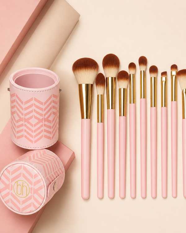 BH Cosmetics - Pink Perfection 10 Piece Brush Set with a box