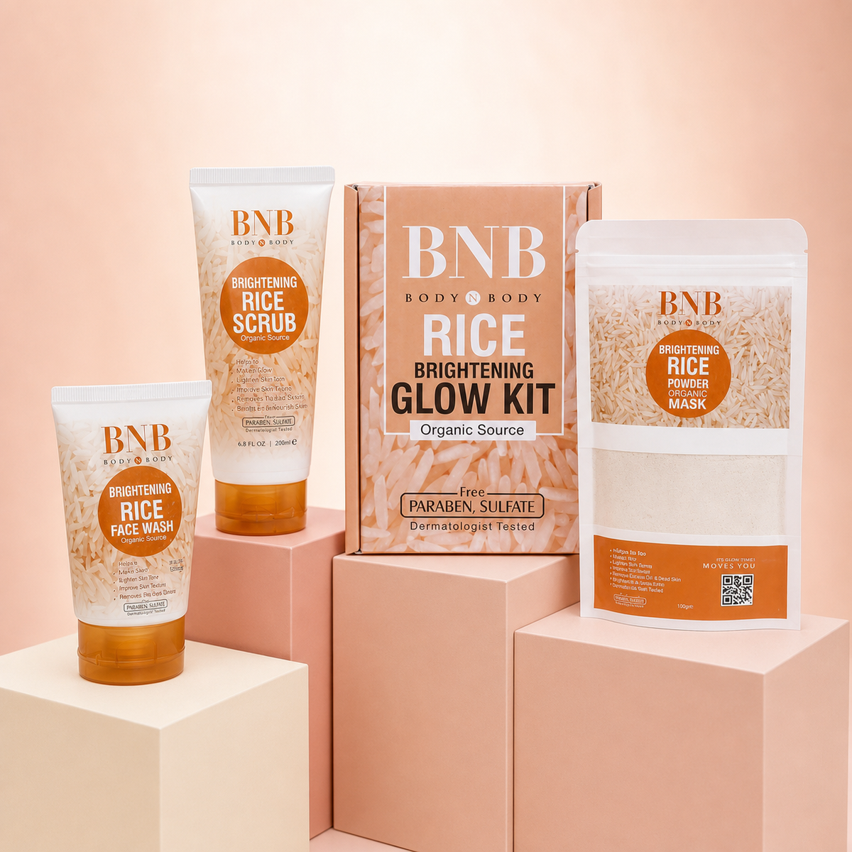 BNB Rice Extract Bright & Glow Kit