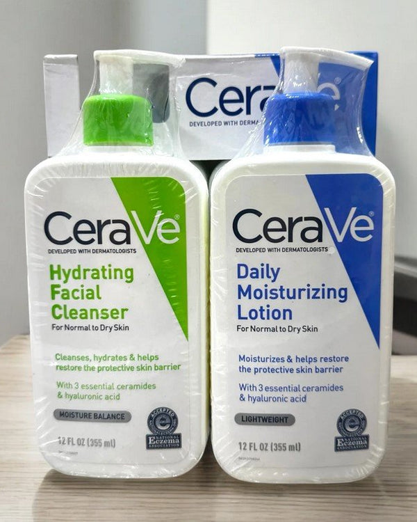 CeraVe Daily Moisturizing Lotion & Hydrating Cleanser Pack – 355ml