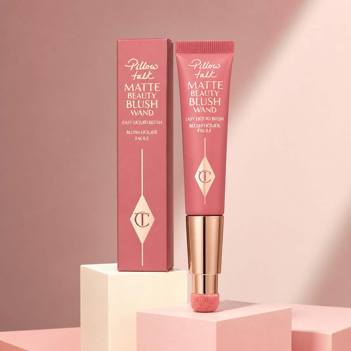 Charlotte Tilbury Blush Matte Beauty Blush Wand -( Pillow Talk Pink Pop )