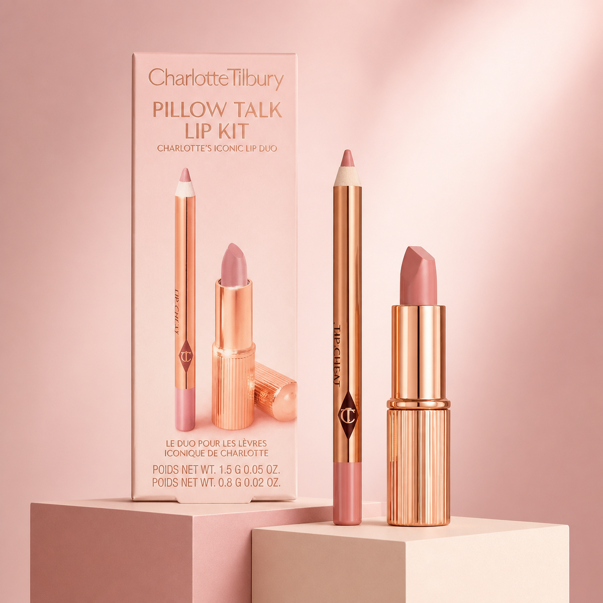 CHARLOTTE TILBURY - Mini Pillow Talk Lipstick & Liner Set - Pillow Talk Fair