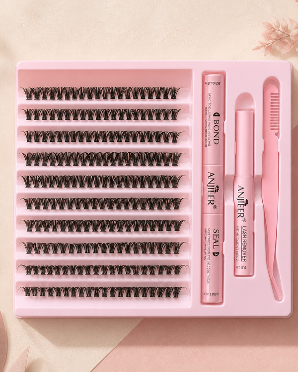 Extension eyelashes pack anjieer