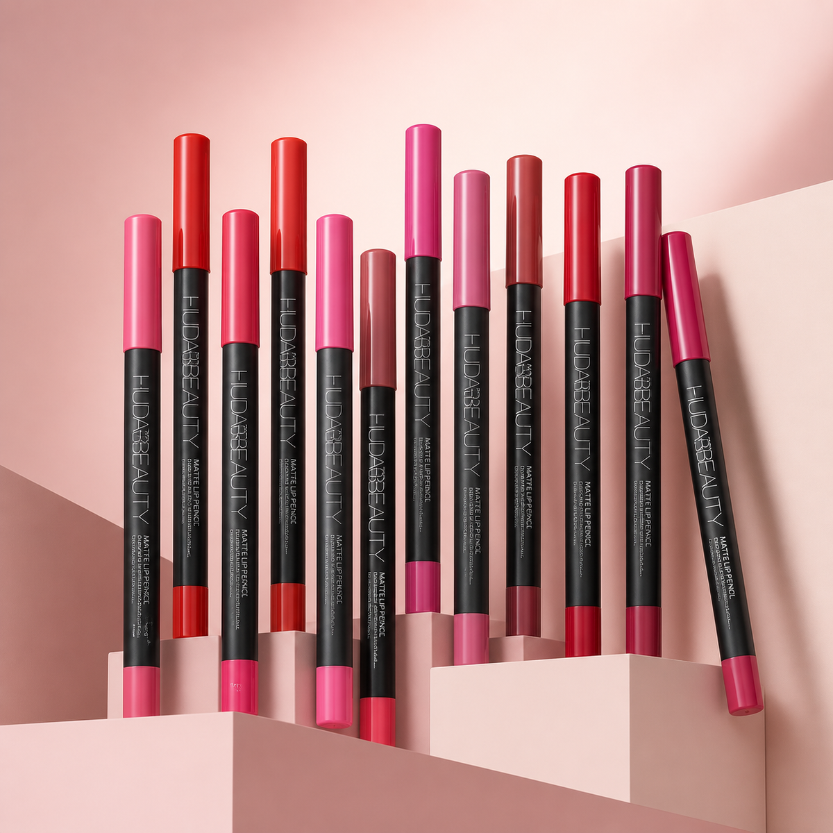 Huda Beauty Matte 12 Thick Lip Pencils Set