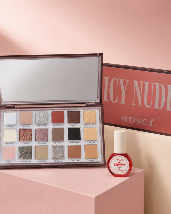 Hudamoji ICE NUDE EYESHADOW PALETTE with free gift