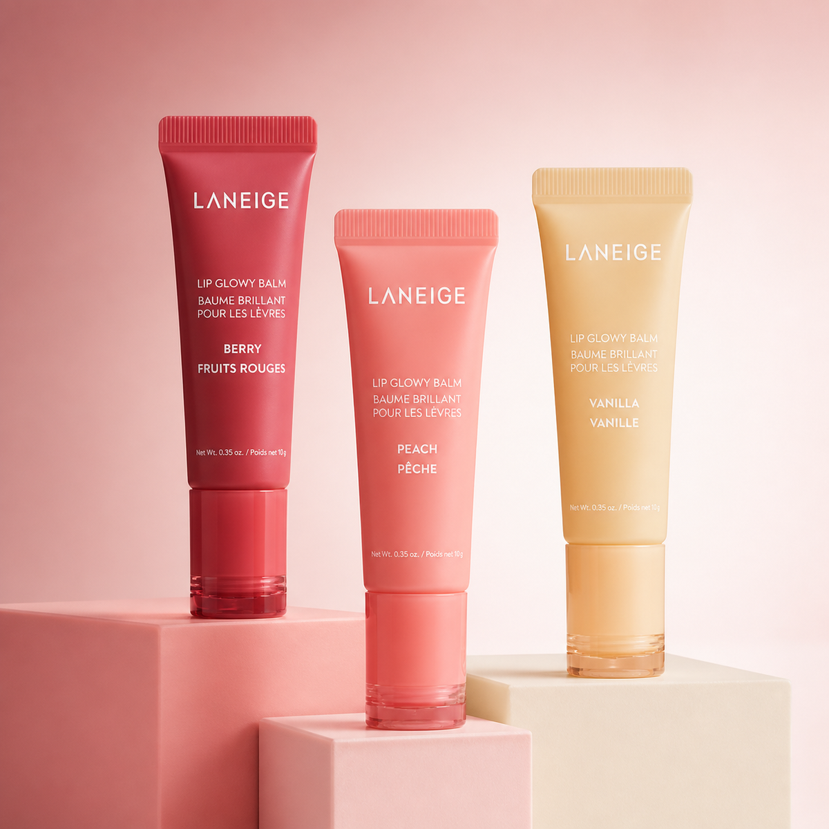 Leneige lip glowy balm trio pack of 3 set