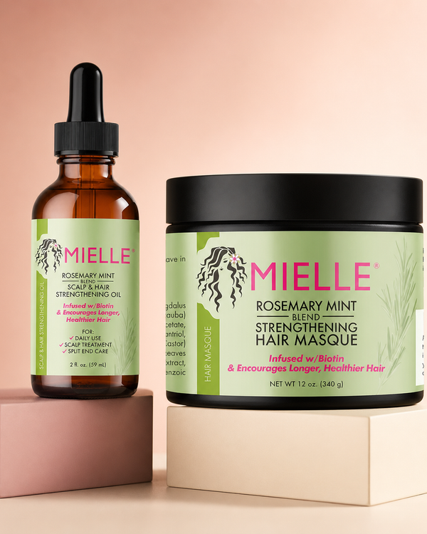 Mielle Rosemary Mint Scalp & Hair Oil and Hair Masque