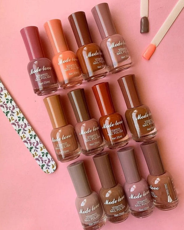 Nude Nail Polish Set of 12