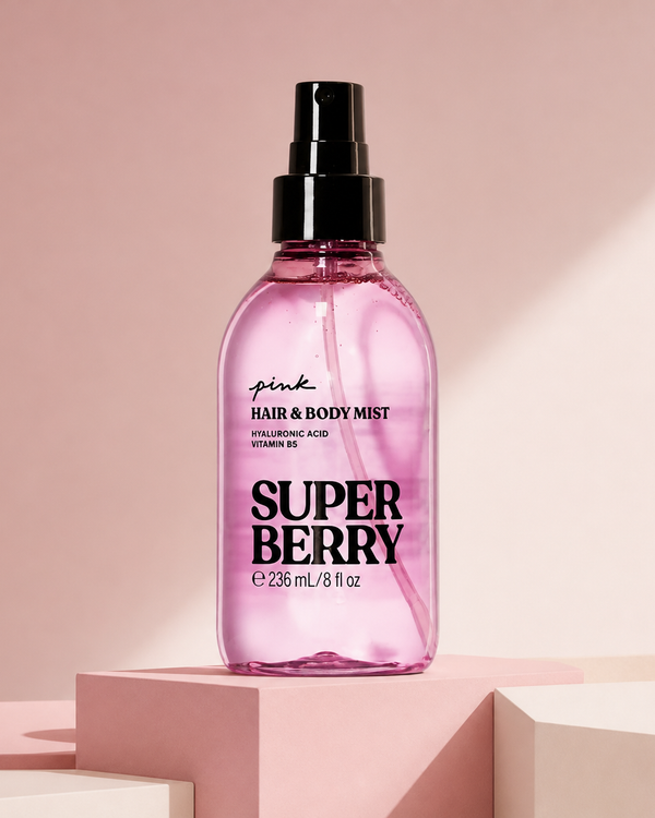 Pink Hair And Body Mist Super Berry 236ml