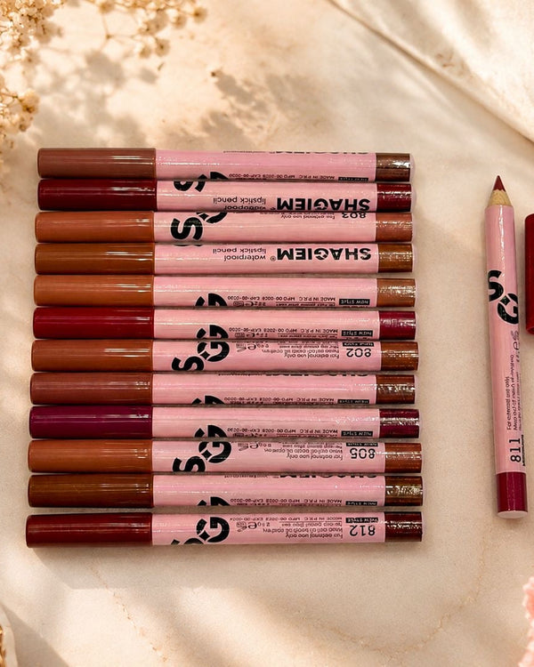 Sheglam Waterproof Lipstick Pencil Pack of 12